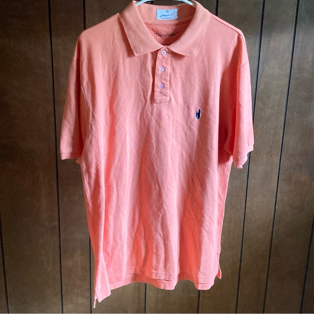 Johnnie-O Polo Shirt Mens XL Orange
